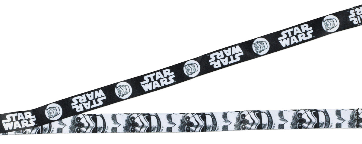 Star Wars Stormtrooper Inspired Reversible Lanyard ID Badge Holder With 2" Charm