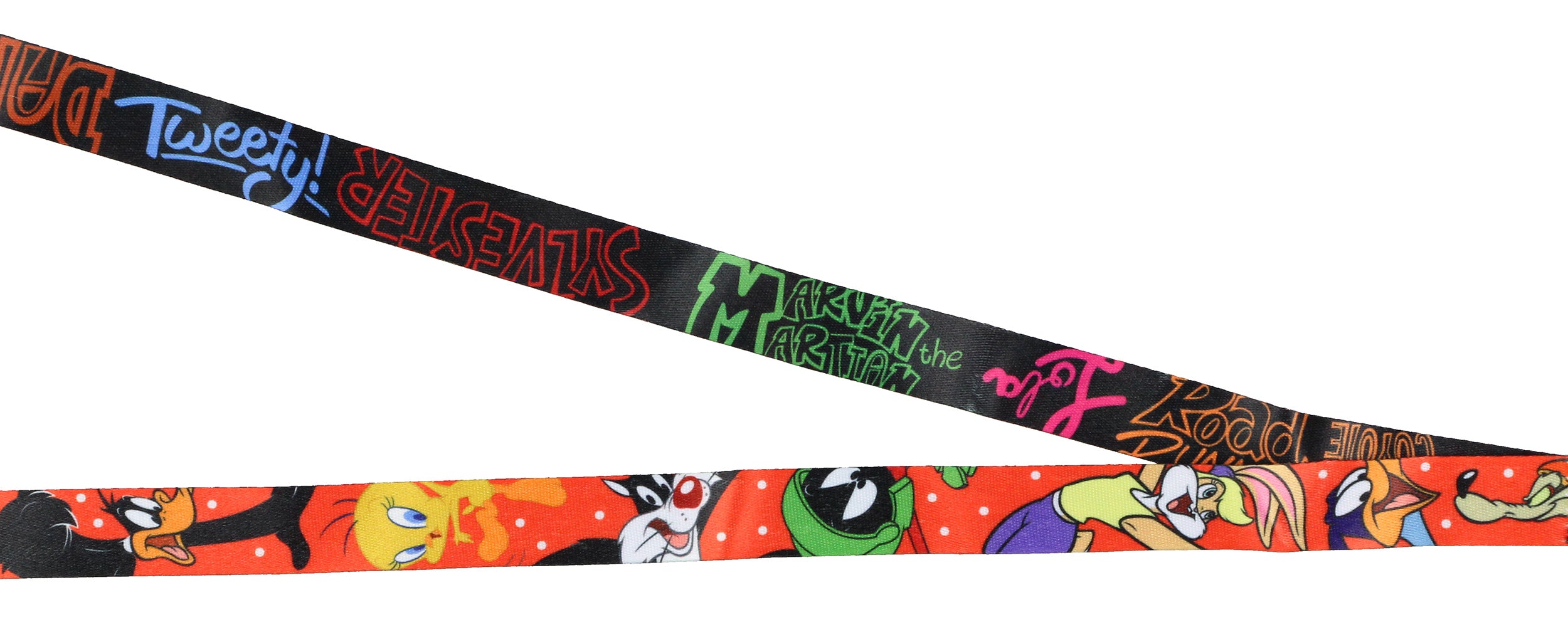Looney Tunes Character Design Reversible Clear ID Badge Lanyard