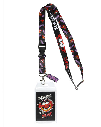 The Muppets Animal Beware Of The Beast Lanyard ID Badge Holder