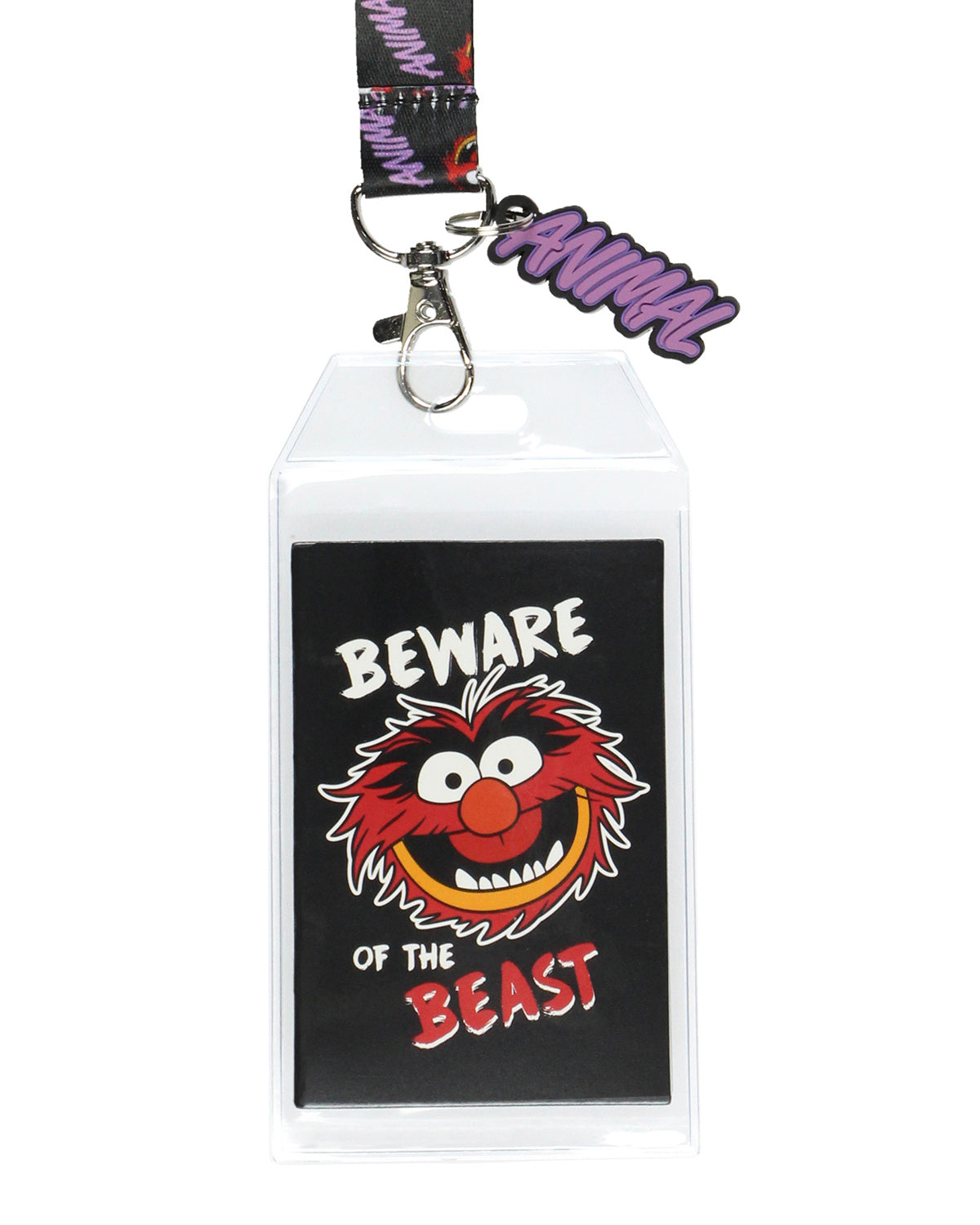 The Muppets Animal Beware Of The Beast Lanyard ID Badge Holder