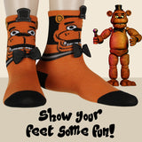 Five Nights At Freddy's FNAF Boys' Freddy Fazebear Kids Crew Socks 1 Pair