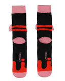 Gloomy The Naughty Grizzly Bear 3D Puffy Plushie Character Men's Crew Socks