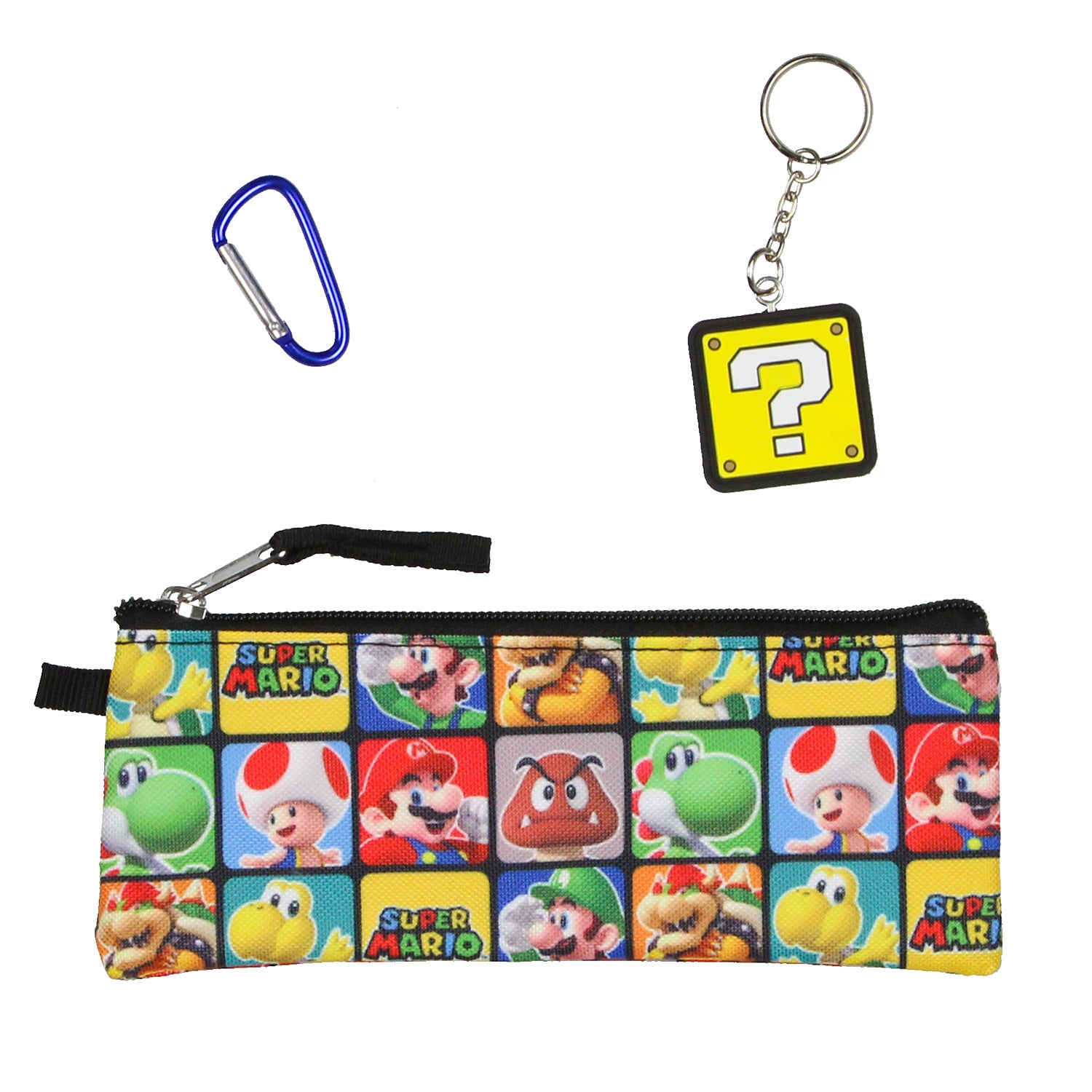 Super Mario Multicharacter 5PC Kids Lunch Box And Backpack Set 16"