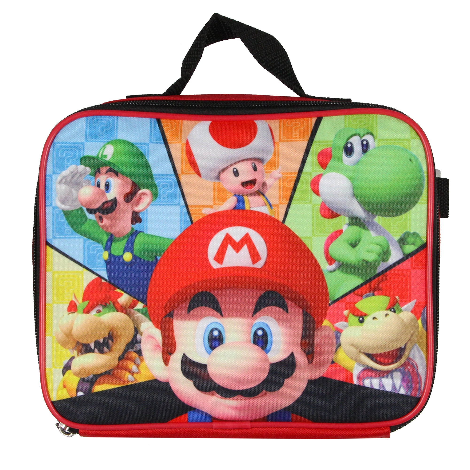Super Mario Multicharacter 5PC Kids Lunch Box And Backpack Set 16"