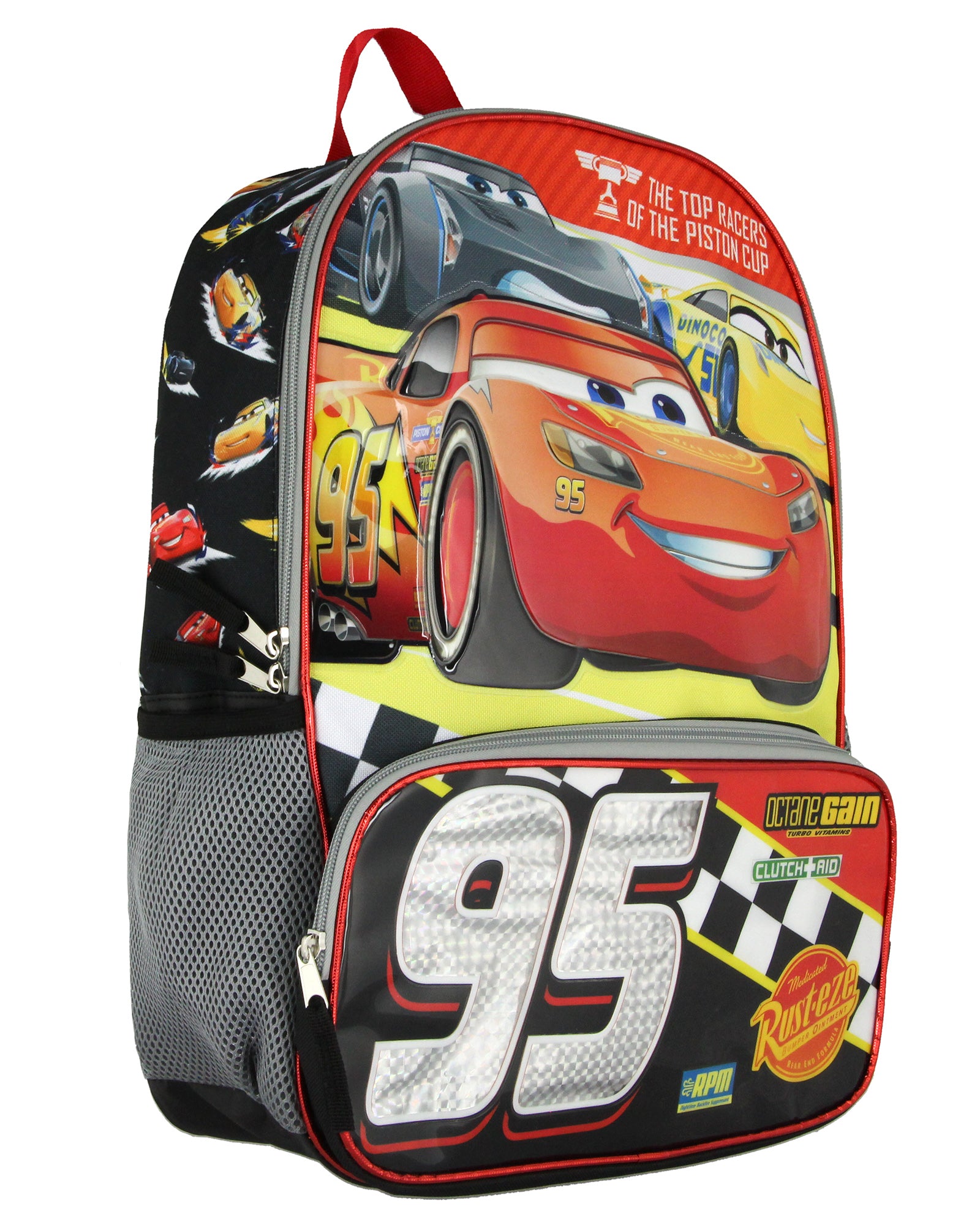 Disney Cars 95 Lightning McQueen 17" School Backpack Travel Laptop Bookbag