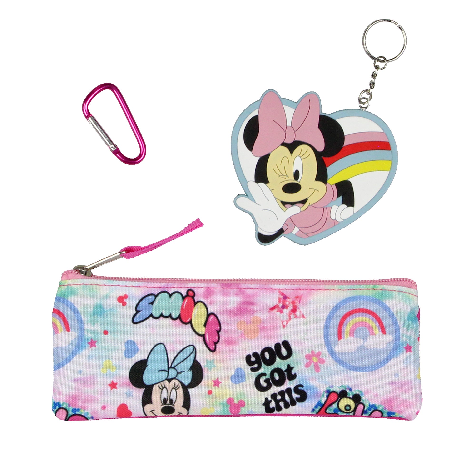 Disney Minnie Mouse Choose Happy Backpack Lunch Box 5pc Set 16"