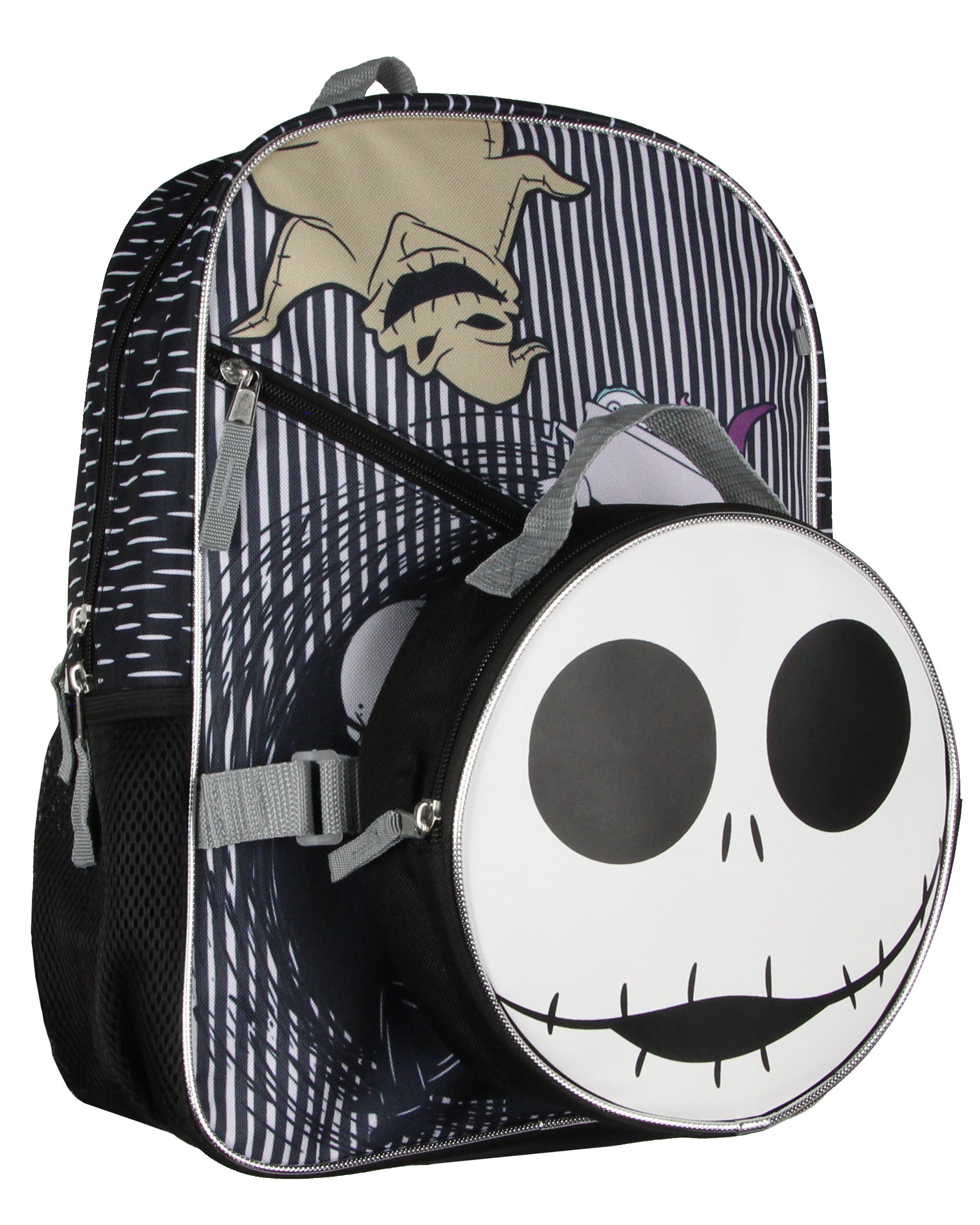 Disney Nightmare Before Christmas Jack Skellington 5 Pc Backpack Lunch Box 16"