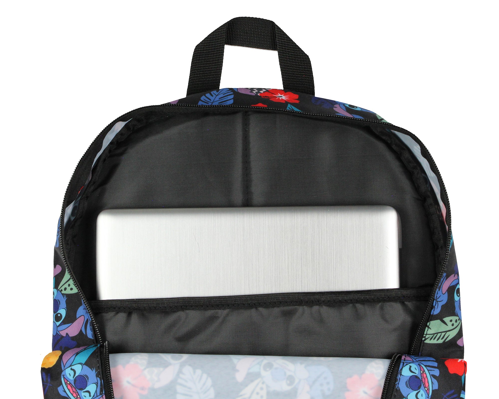 Disney Lilo & Stitch Tropical Leaves Pineapple 17" Travel Laptop Backpack