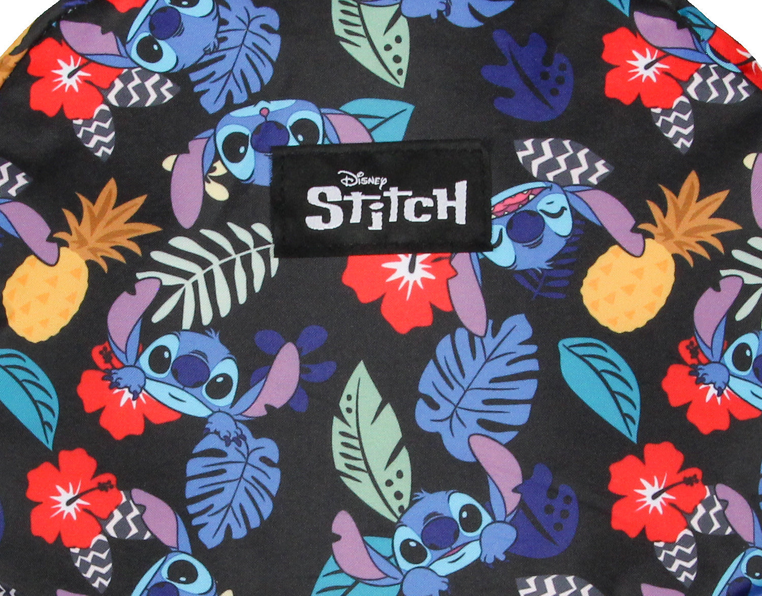 Disney Lilo & Stitch Tropical Leaves Pineapple 17" Travel Laptop Backpack