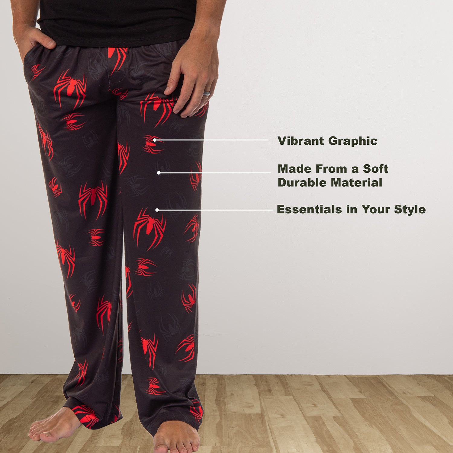 Marvel Comics Men's Superhero Character Sleep Adult Lounge Pajama Pants