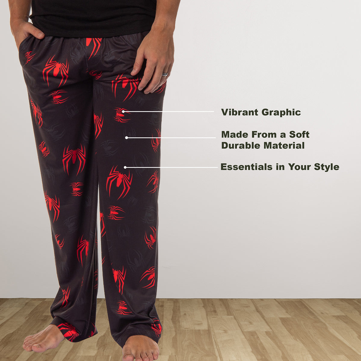 Marvel Comics Men's Superhero Character Sleep Adult Lounge Pajama Pants