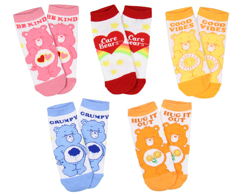 Care Bears Socks Women's 5-Pack Care Bear Personalities Mix and Match Ankle Sock