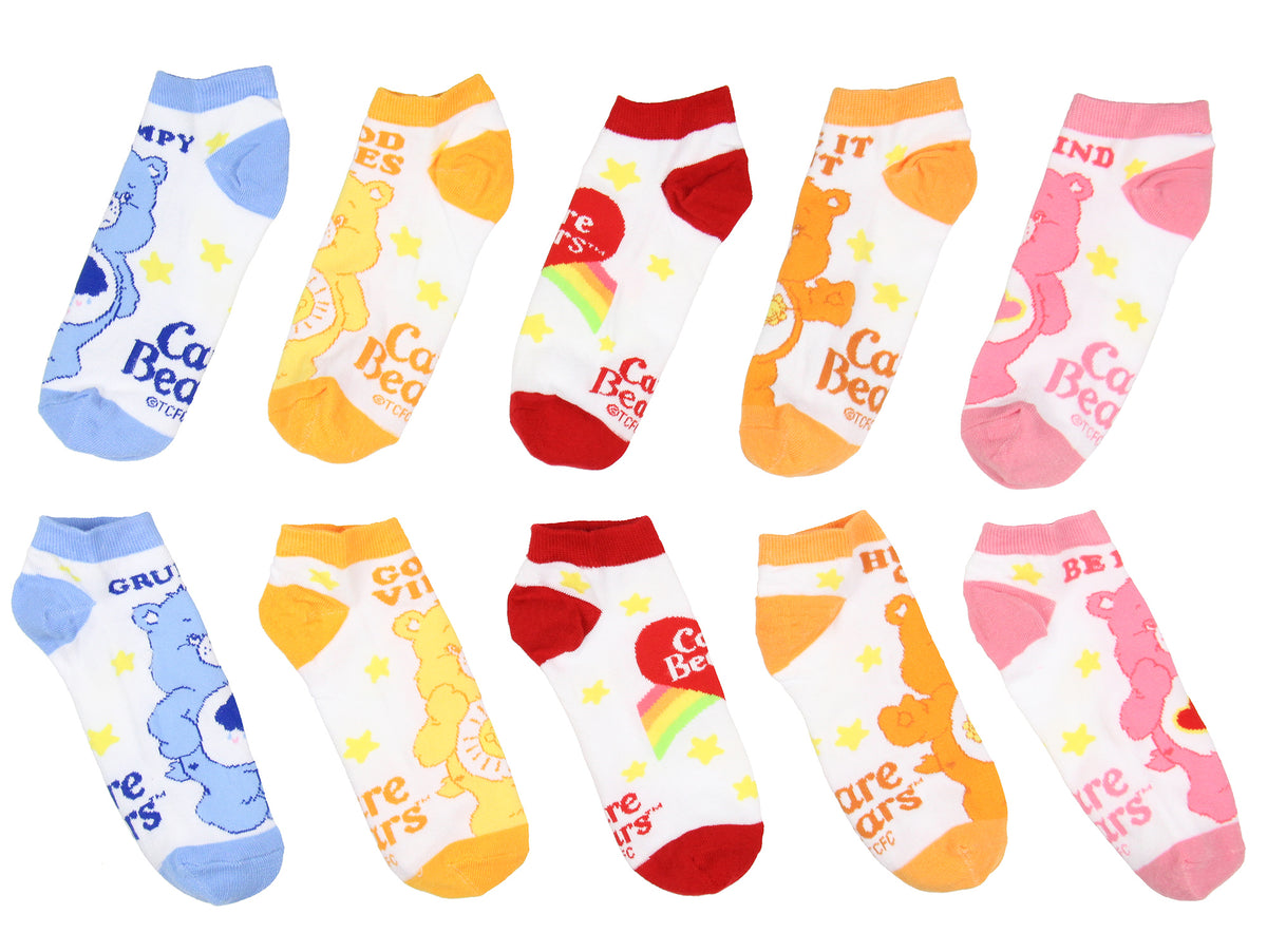 Care Bears Socks Women's 5-Pack Care Bear Personalities Mix and Match Ankle Sock