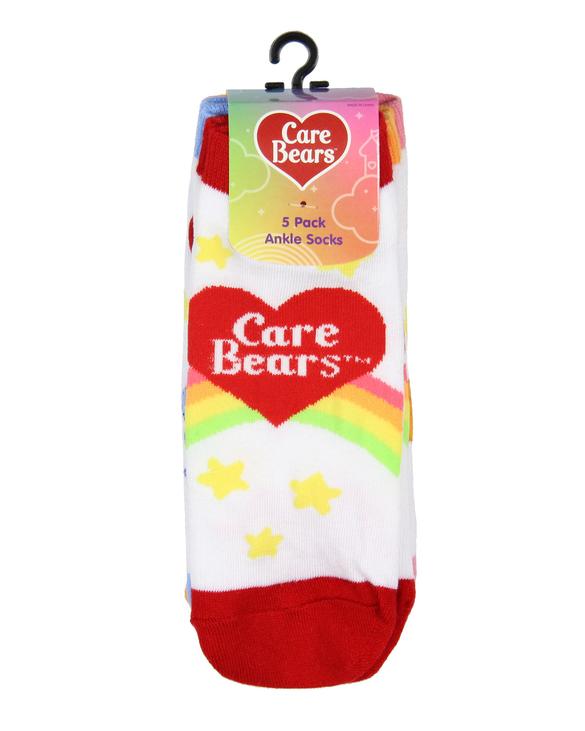 Care Bears Socks Women's 5-Pack Care Bear Personalities Mix and Match Ankle Sock