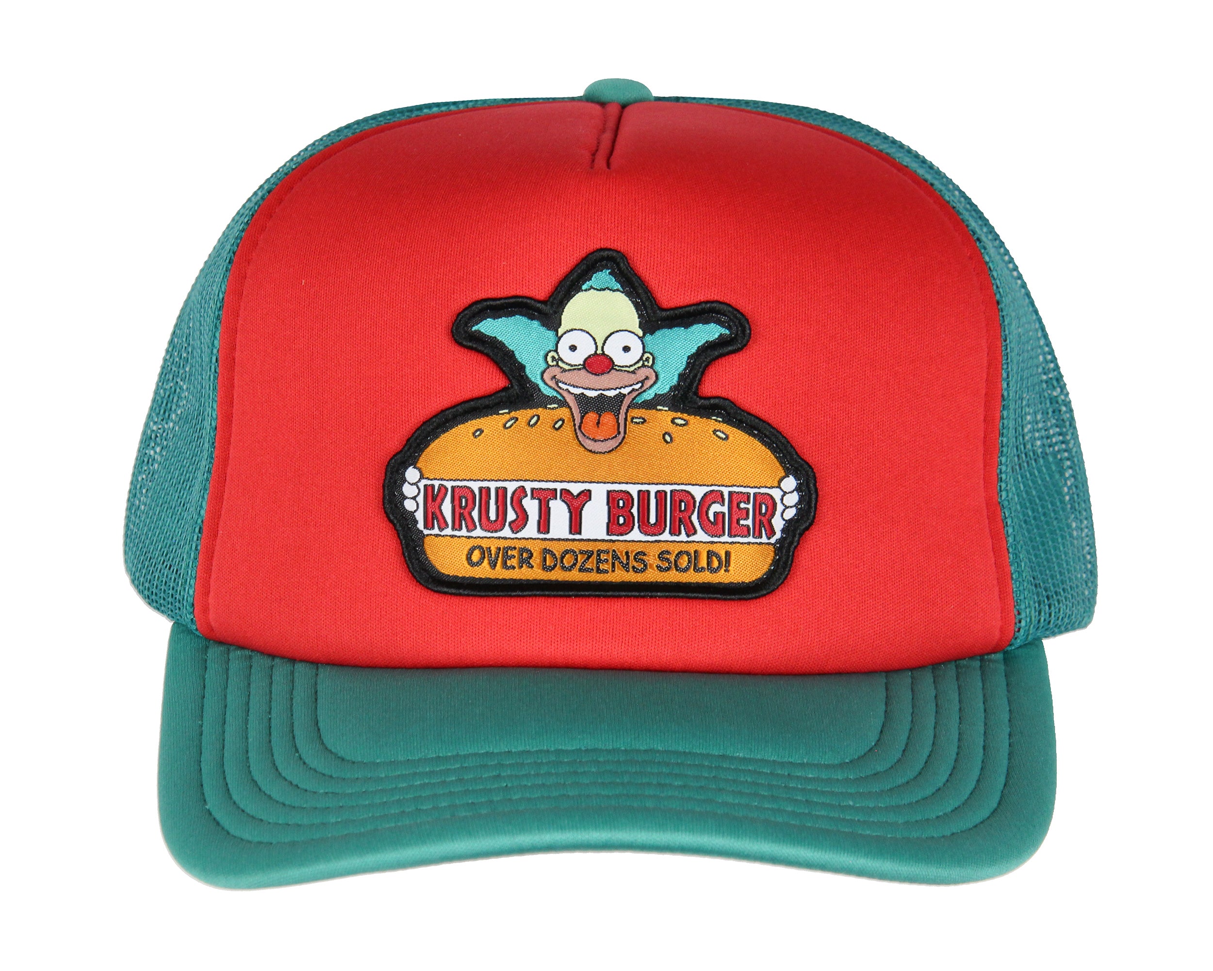 The Simpsons Krusty Burger Embroidered Mesh Back Snapback Baseball Hat OSFM