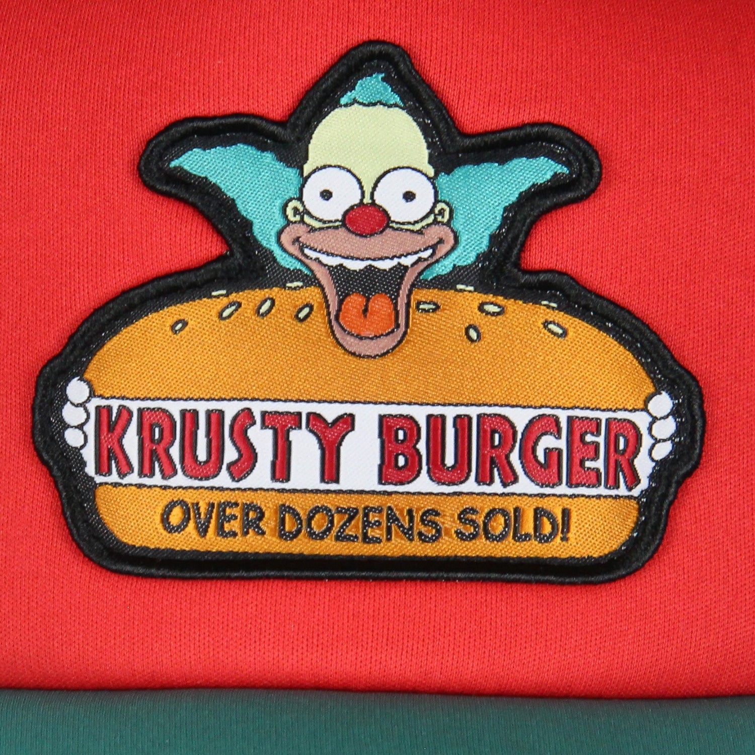 The Simpsons Krusty Burger Embroidered Mesh Back Snapback Baseball Hat OSFM