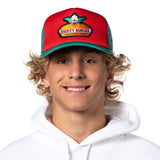 The Simpsons Krusty Burger Embroidered Mesh Back Snapback Baseball Hat OSFM