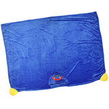 Poppy Playtime Huggy Wuggy Super Soft Hooded Blanket with Embroidered Face