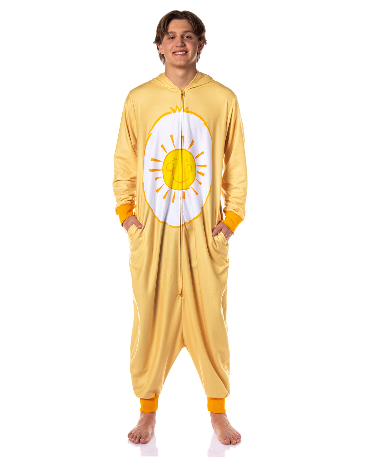 Care Bears Adult Kigurumi Union Suit Funshine Bear Costume Pajamas