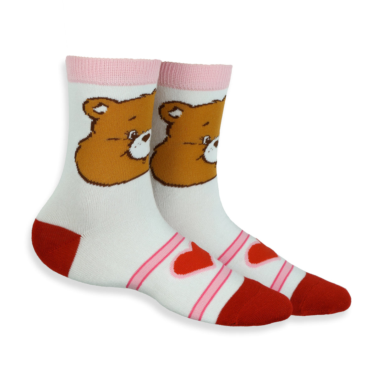 Care Bears Socks Women's Faces and Belly Badges Quarter Ankle Socks 5 Pair Set