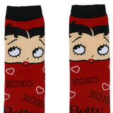 Betty Boop Socks Women's XOXO Character Design Quarter Ankle Socks 1 Pair