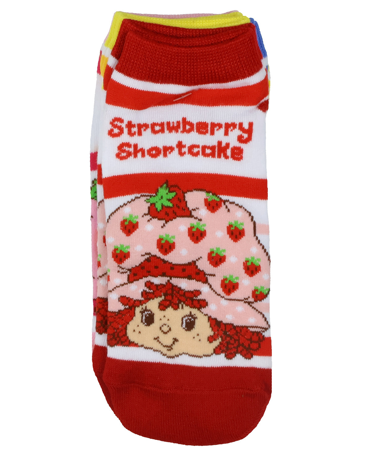 Strawberry Shortcake and Friends Women's No Show Low Cut Ankle Socks 5 Pairs
