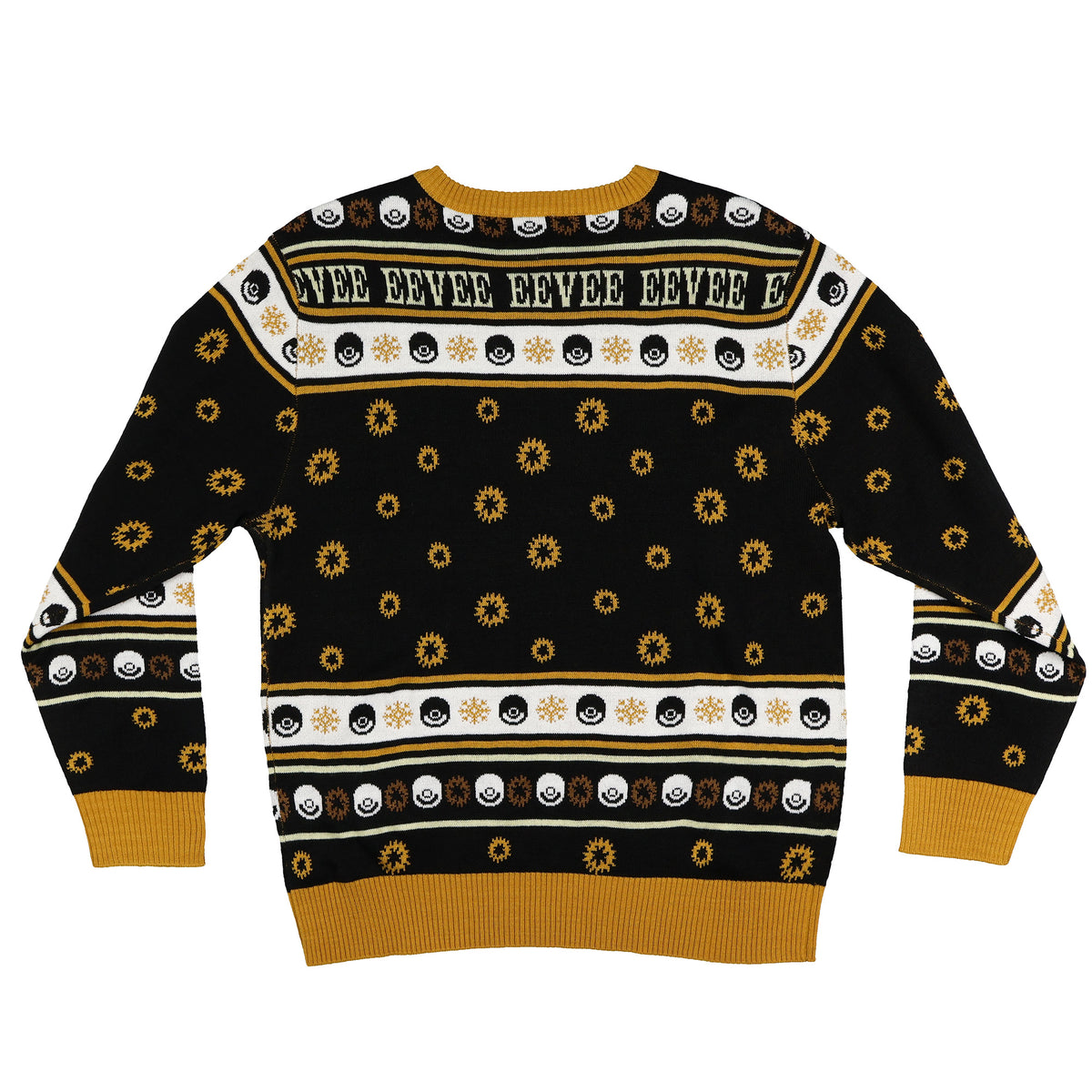 Pokemon Ugly Christmas Sweater Kids Eevee Knit Crewneck Pullover