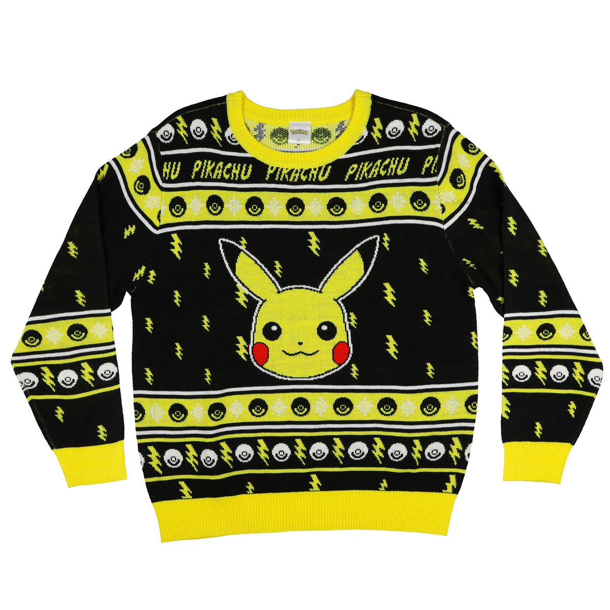 Pokemon Ugly Christmas Sweater Kids Pikachu Knit Crewneck Pullover
