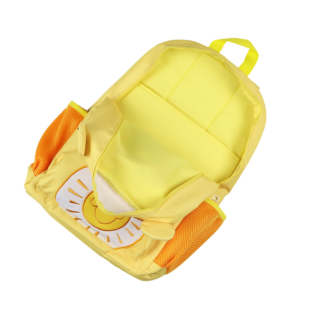 Care Bears Backpack 18" Funshine Bear Embroidered Design Book Bag with 3D Ears