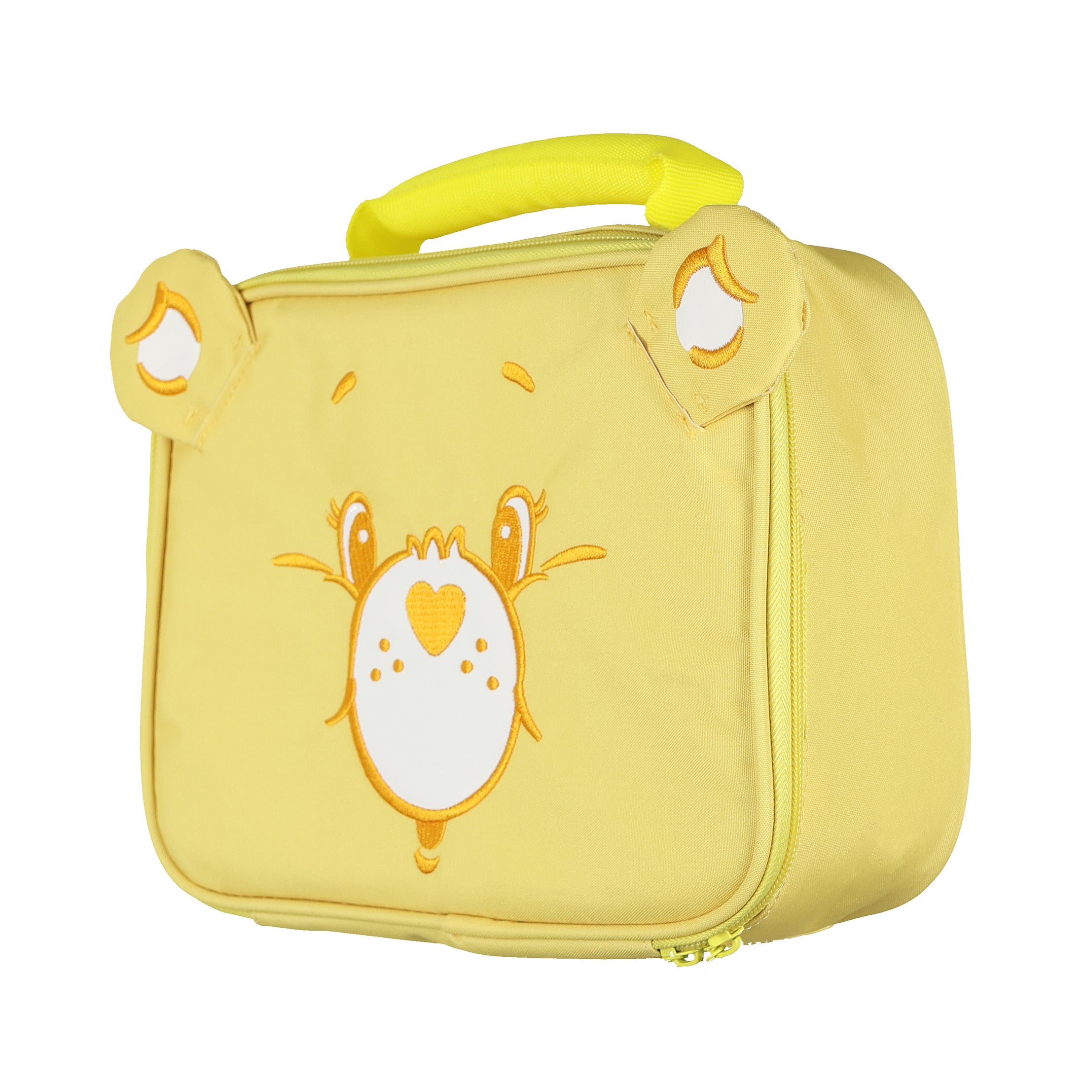 Care Bears Lunch Box Funshine Bear Embroidered Insulated Tote with 3D Ears 10"