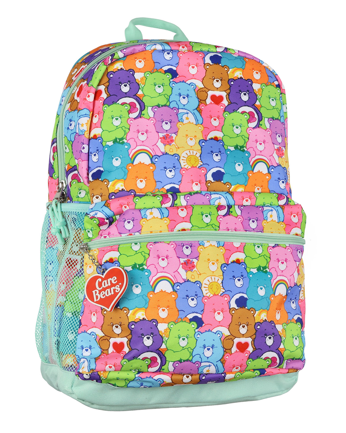 Care Bears Backpack All-Over Character Collage 16" Multipurpose Book Tote Bag