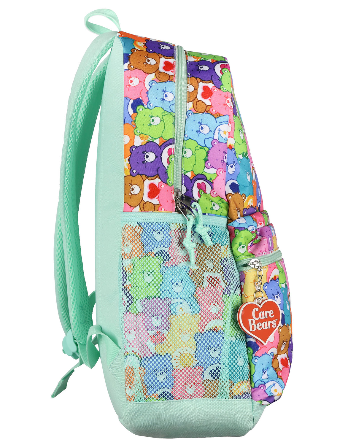 Care Bears Backpack All-Over Character Collage 16" Multipurpose Book Tote Bag