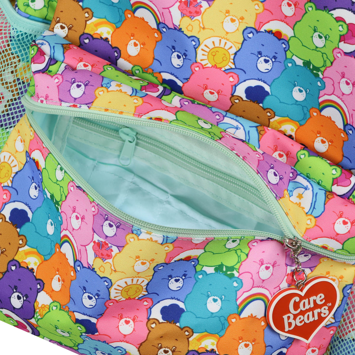 Care Bears Backpack All-Over Character Collage 16" Multipurpose Book Tote Bag