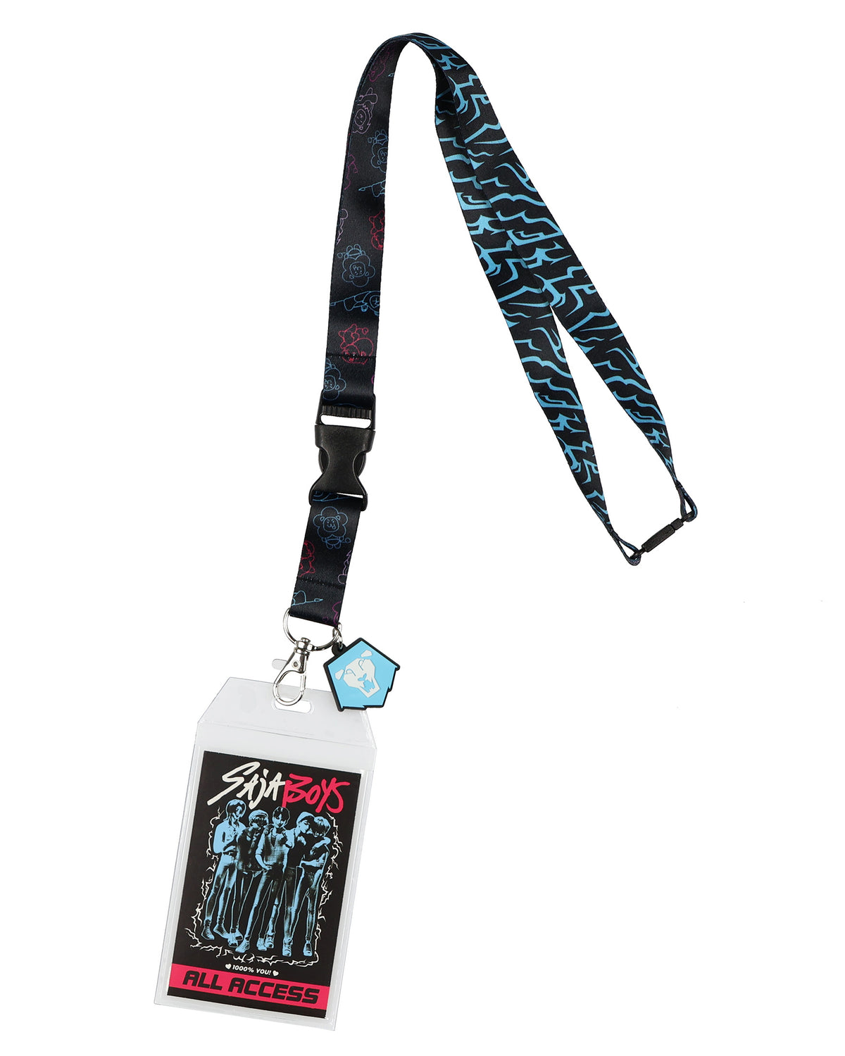 K-Pop Demon Hunters Saja Boys Concert Clear ID Badge Holder Breakaway Lanyard