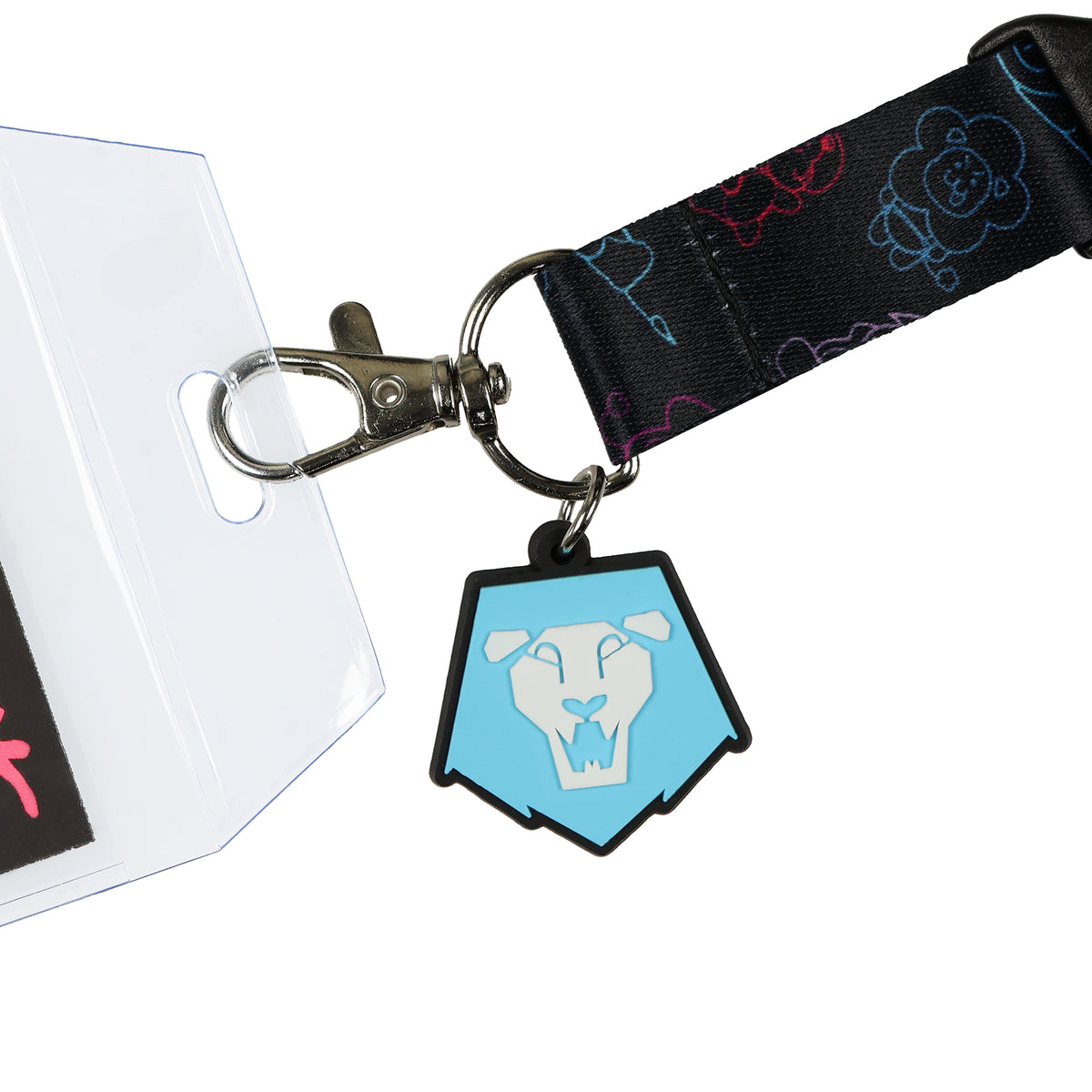 K-Pop Demon Hunters Saja Boys Concert Clear ID Badge Holder Breakaway Lanyard