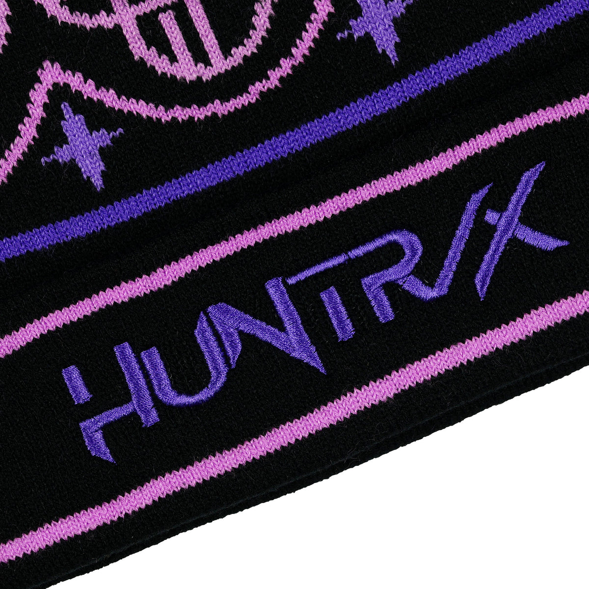 K-Pop Demon Hunters Beanie HUNTR/X Cuffed Pom Knit Cap Hat Women's OSFM