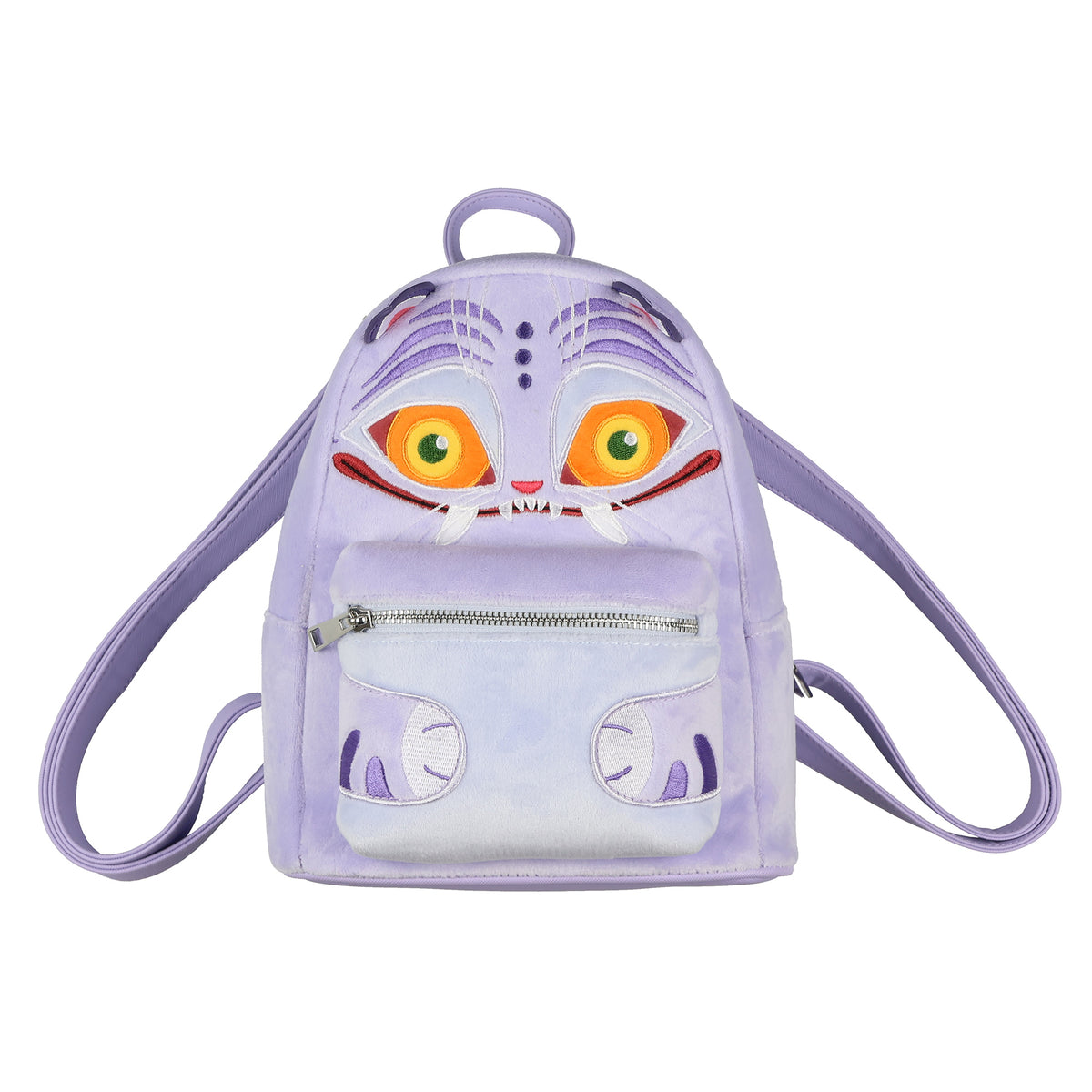 KPop Demon Hunters Mini Backpack 10" Furry Derpy Tiger Handbag Purse