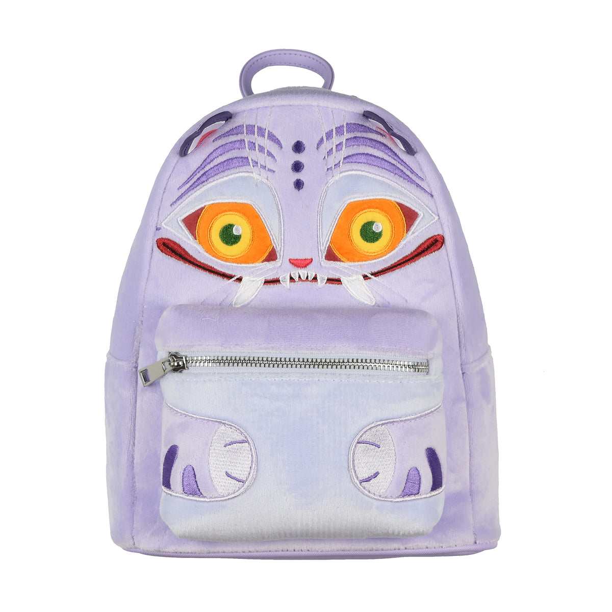 KPop Demon Hunters Mini Backpack 10" Furry Derpy Tiger Handbag Purse
