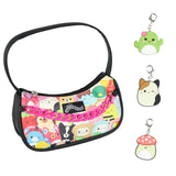 Squishmallows Handbag 4-Piece Gift Box Set Character Collage Design Purse