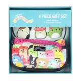Squishmallows Handbag 4-Piece Gift Box Set Character Collage Design Purse