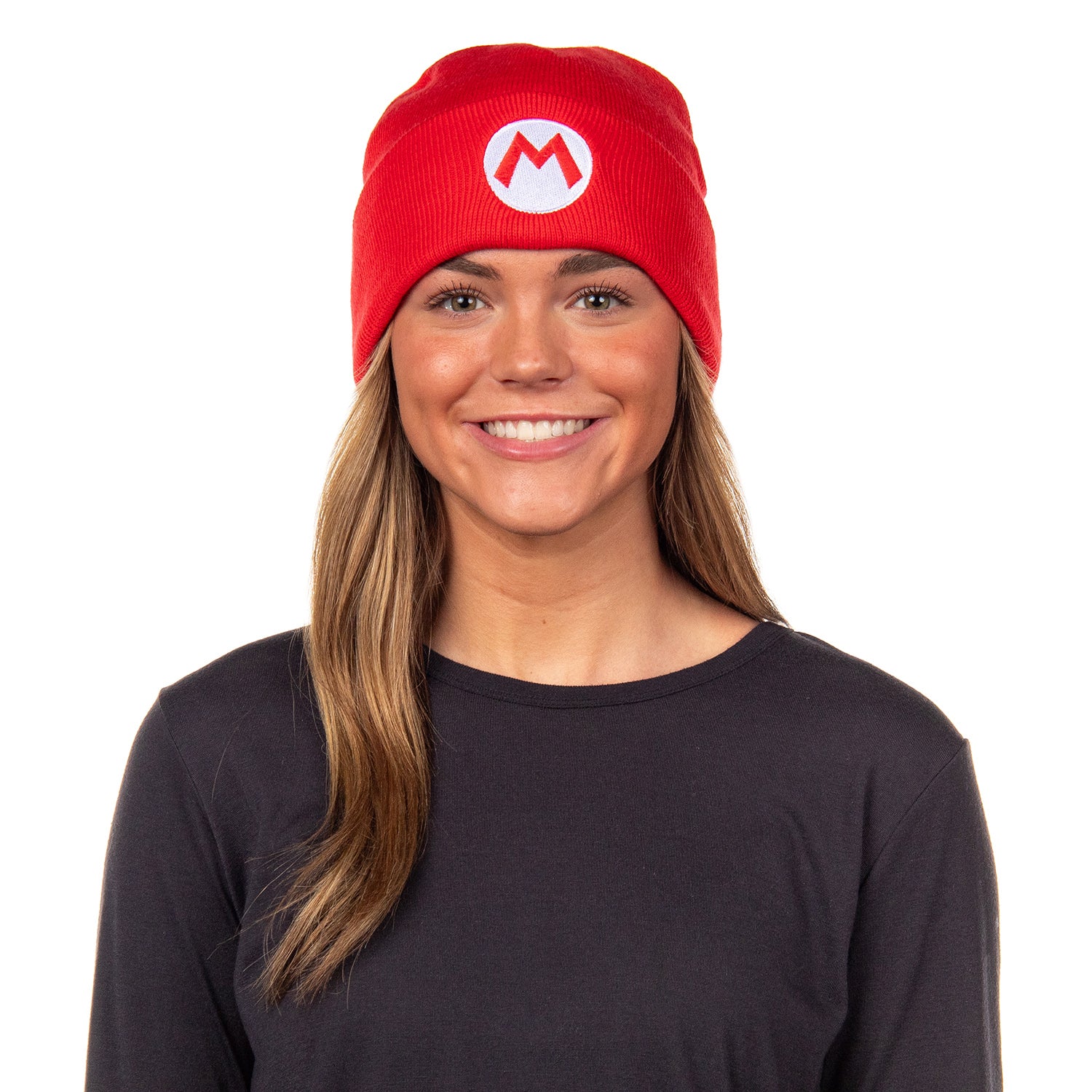Super Mario Bros. Mario and Luigi 2-Pack Knit Cuffed Cold Weather Beanie Set