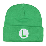 Super Mario Bros. Mario and Luigi 2-Pack Knit Cuffed Cold Weather Beanie Set