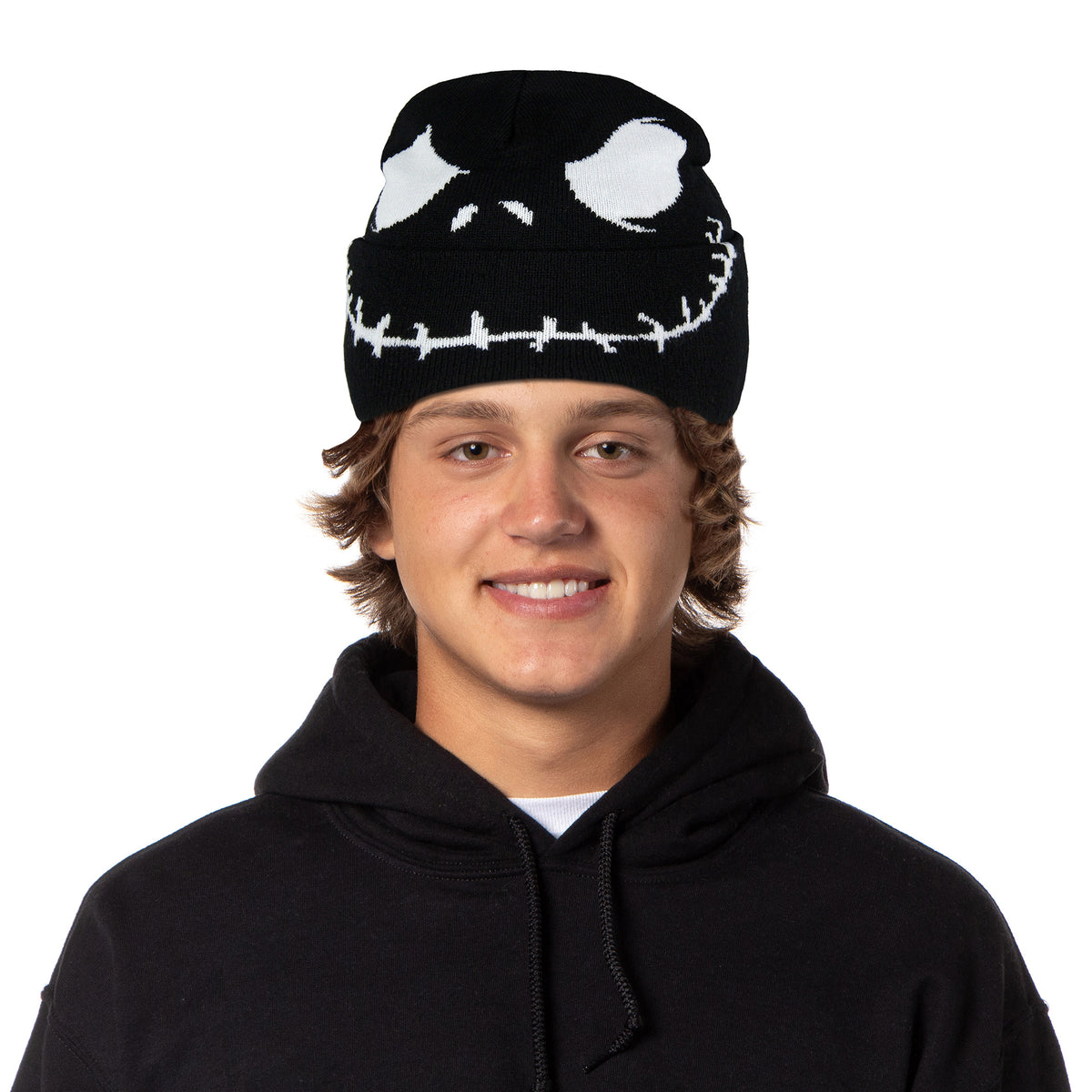 The Nightmare Before Christmas Jack Skellington Big Face Adult Cuff Beanie