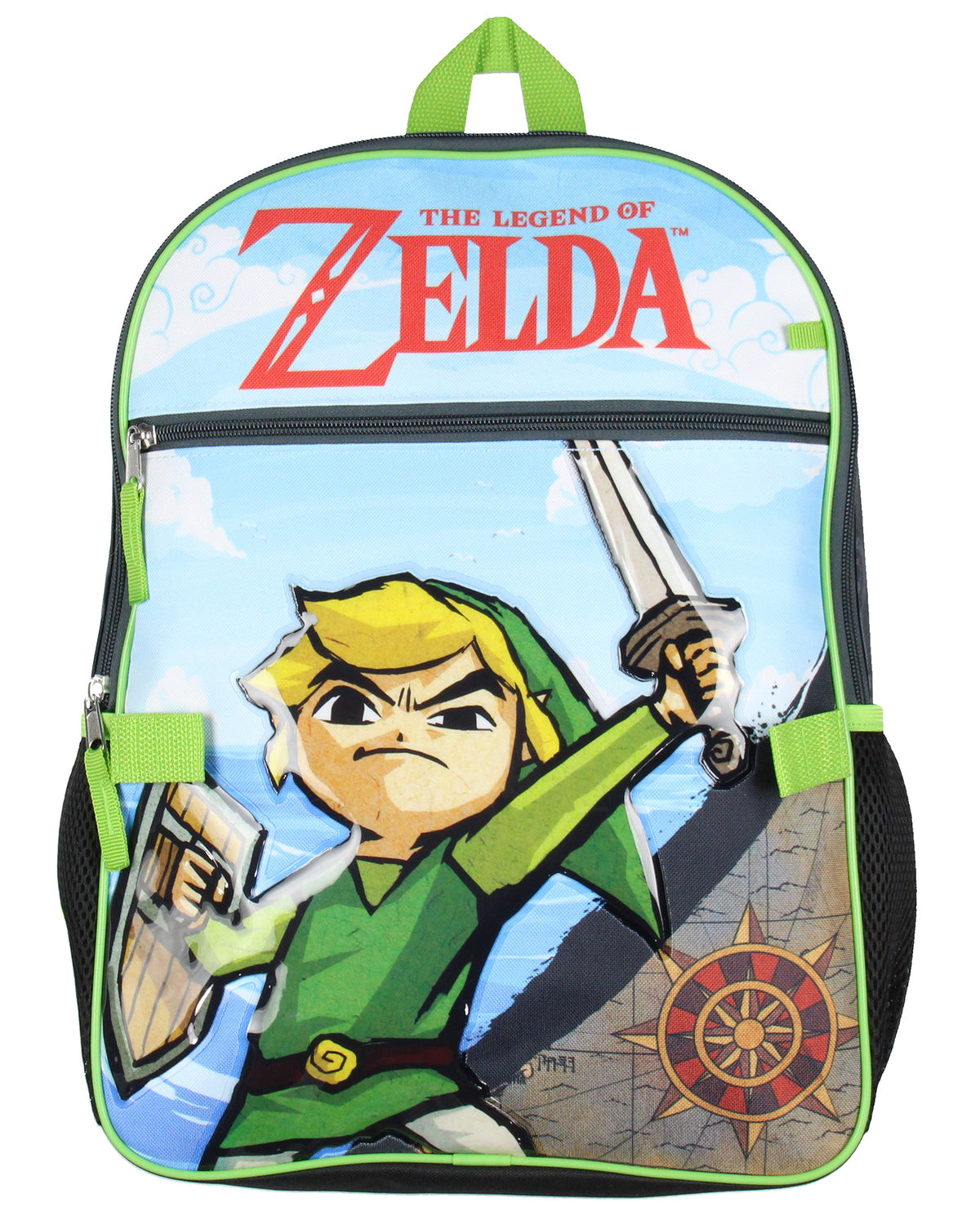 Legend of Zelda 5 Pc Backpack Lunch Box Set 16" School Backpack For Kids