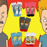 MTV Beavis and Butthead Men's The Great Cornholio Mix & Match Ankle Socks 5 pack
