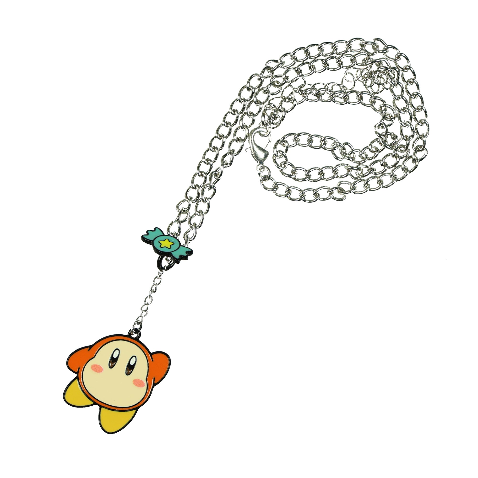 Nintendo Kirby and Bandana Waddle Dee 2-Piece Enamel Charm Necklace Set OSFA