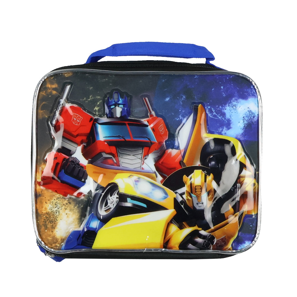 Transformers Backpack Optimus Prime and Bumblebee 5 Piece Tote Bag Set 16"