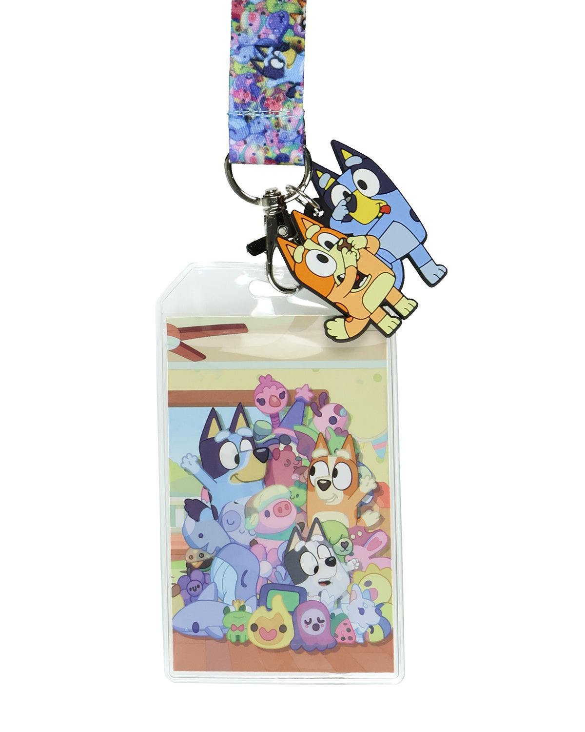 Bluey Lanyard Bingo Treasured Toys Plush Friends Breakaway ID Badge Holder