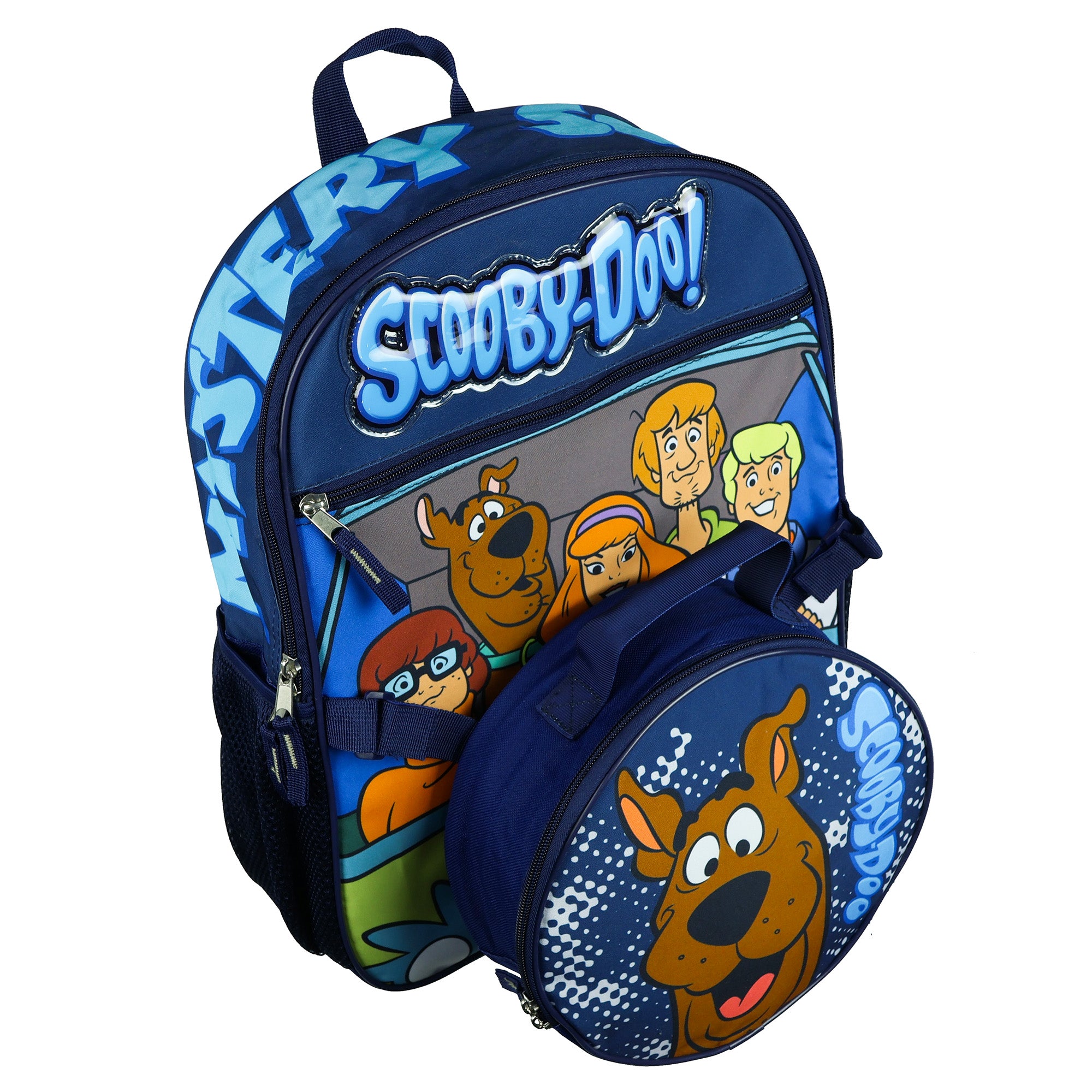 Scooby-Doo 2 Piece Backpack Set Mystery Squad and Insulated Lunch Bag 16"