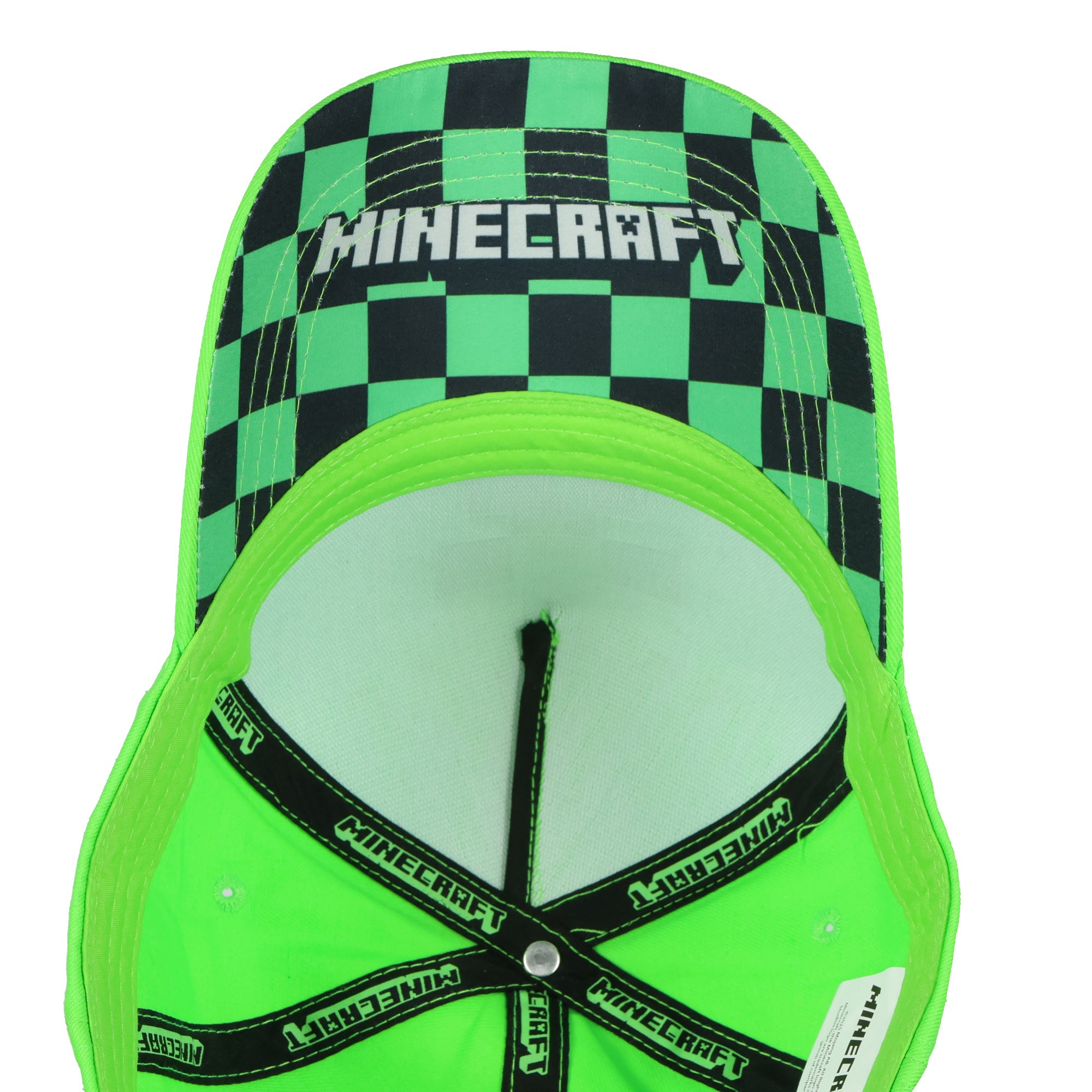 Minecraft Creeper Snapback Hat Youth Adjustable Baseball Cap OSFM